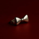 Silken Silver Knot Statement Ring